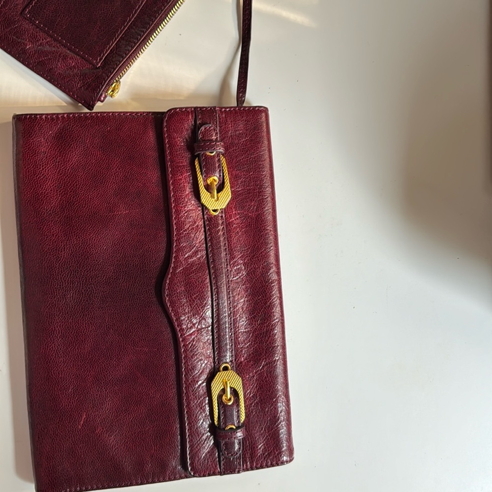 Rebecca Minkoff clutch with attached coin purse